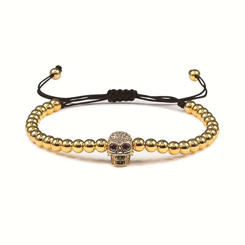 

Copper Beads Bracelet & Bangles Handmade Braided Thread Bracelets Women Men Punk Jewelry Accessories Best Friend Gift