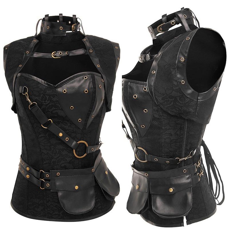 

S-6XLWomen Camouflage Camo PU Boned Overbust Corset Waist Cincher Corsets Sexy Bustier Army Girl Tops Shaper Corpete Corselet, White