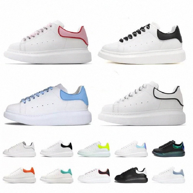 

Casual Shoes high quality Leather Lace Up men women white Black bule pink leather flats platform oversized espadrille flat sole Luxury velvet suede Sneakers, 31