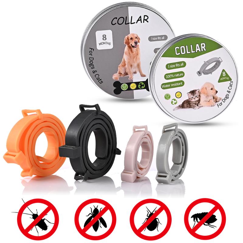 

Pet Dog Cat Collar Anti Flea Ticks Insect Mosquitoes Outdoor Protection Waterproof Dog Collar Custom Puppy Cat Pet Collars