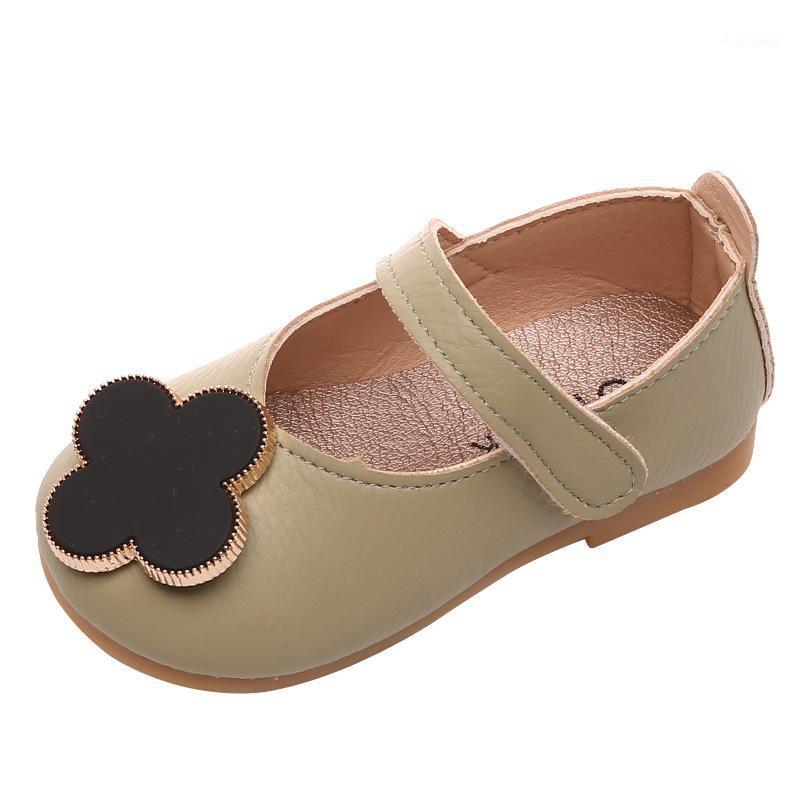 

Floral Girls Shoes Children Dress Leather Shoe For Toddlers Girls Fashion Princess Sweet Kids Flats For Wedding Party Walking1, Beige