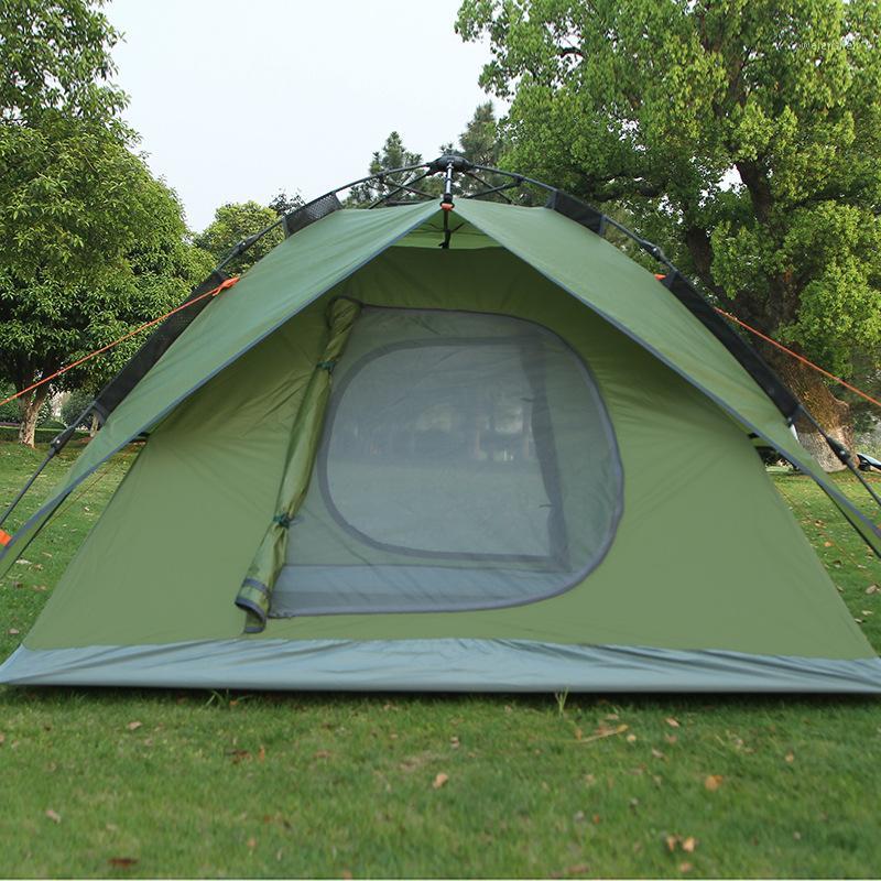 

Ultralight Portable Waterproof Breathable Damp-proof 3-4 Person Quick Automatic Opening Double Layer Outdoor Camping Tent 3Color1