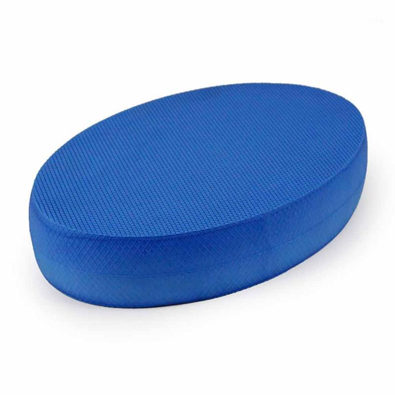 

Hot Selling Durable Yoga Foam Board Pad Gym Fitness Exercise Cushion Blue Oval Cushion1
