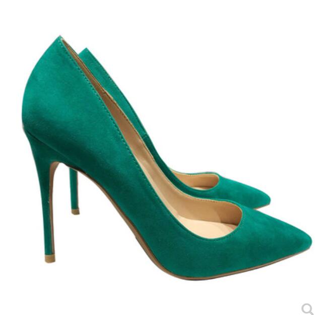 

Suede HOT sale Women Shoes Red Bottoms High Heels big size Pointed Toe stiletto Red Sole 8cm 10cm 12cm Pumps With box dust bags Wedding shoe, Black