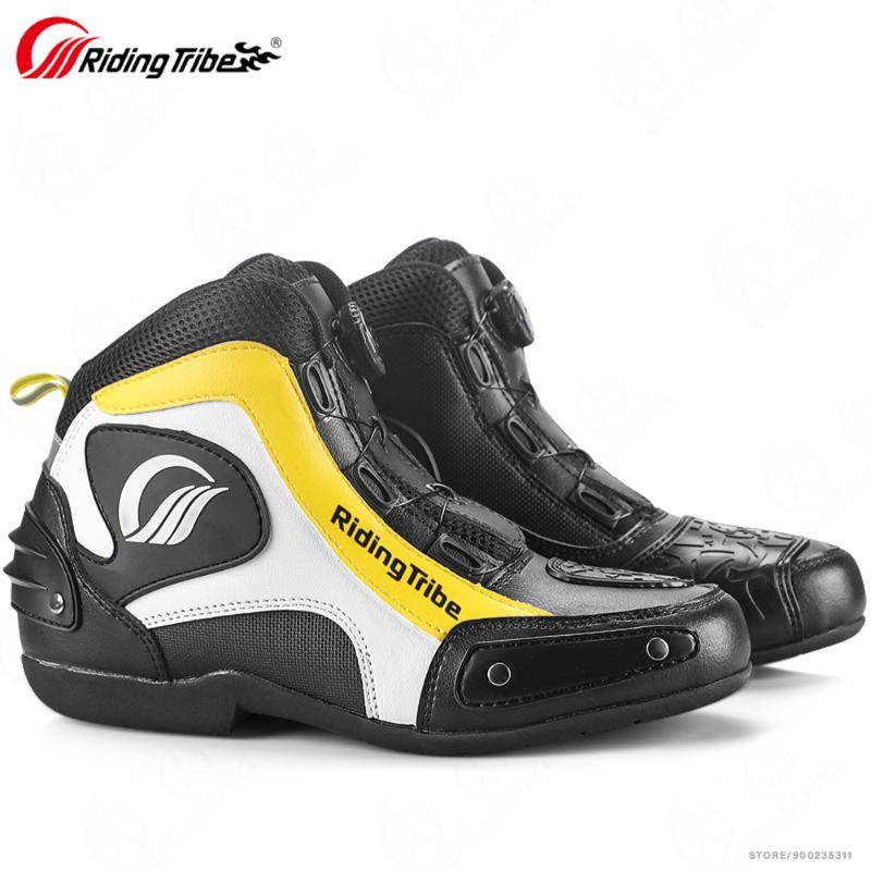 

Motorcycle Footwear Men's Boots Breathable Off-Road Vehicle Botas Shoes Motocross Riding Street Racing Motorbike