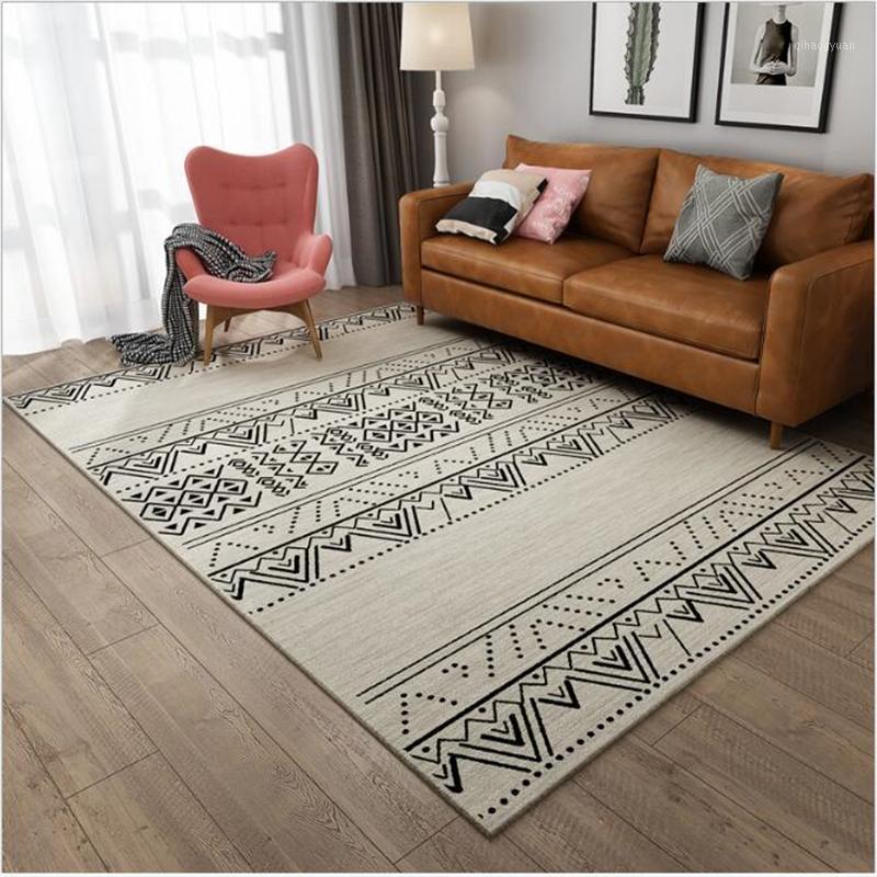 

Nordic Rug Living Room Modern Minimalist Bedroom Sofa Bed Mat Moroccan Style Living Room Carpet Area Rugs Floor Mat Soft Carpet1