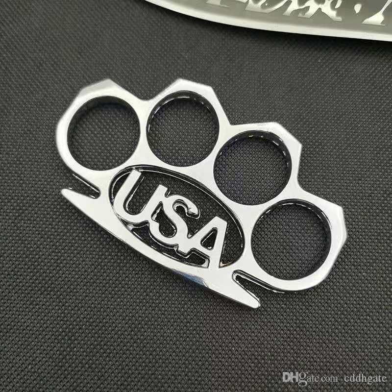 

Alloy finger tiger four finger self-defense weapon portable hand clasp fist finger martial arts self-defense combat training equipment hand3