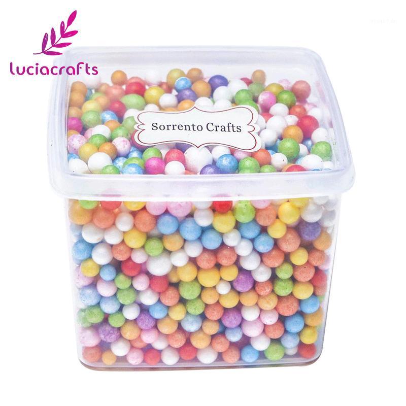

Lucia crafts 1Box/lot(Approx 1500pcs) 5-10mm Mini Styrofoam Foam Balls for Wedding/Party DIY Decoration Accessories Z01021