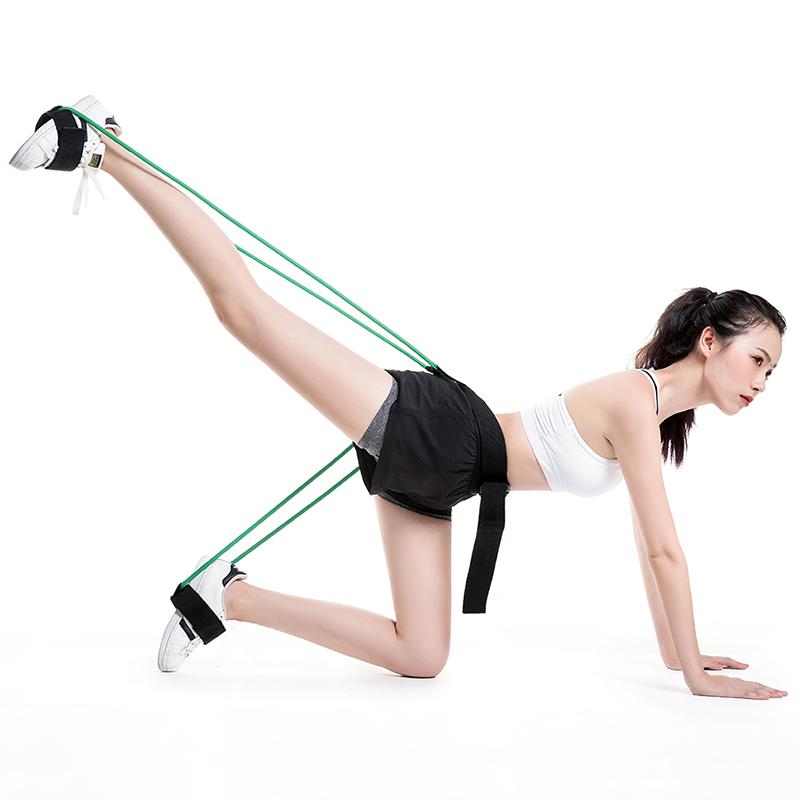 

Fitness Booty Bands Set Resistance Bands for BuLegs Muscle Training Adjust Waist Belt Elastic Pedal Exerciser Workout