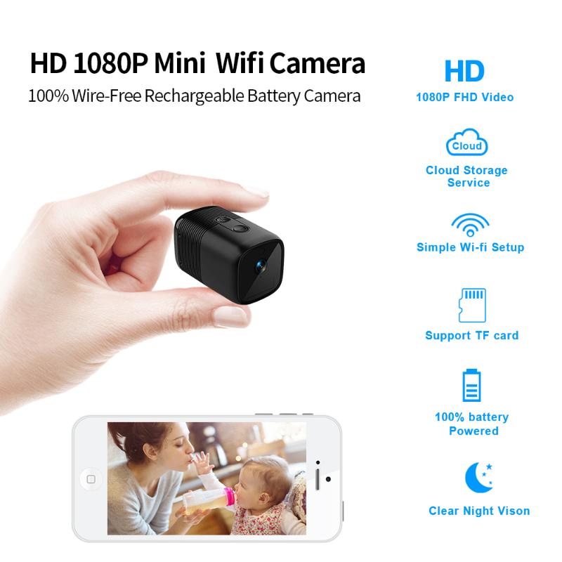 

Wireless Mini IP Camera 1080P HD IR Night Vision WIFI Micro Camera Home Security surveillance WiFi Baby Monitor CCTV Action Came