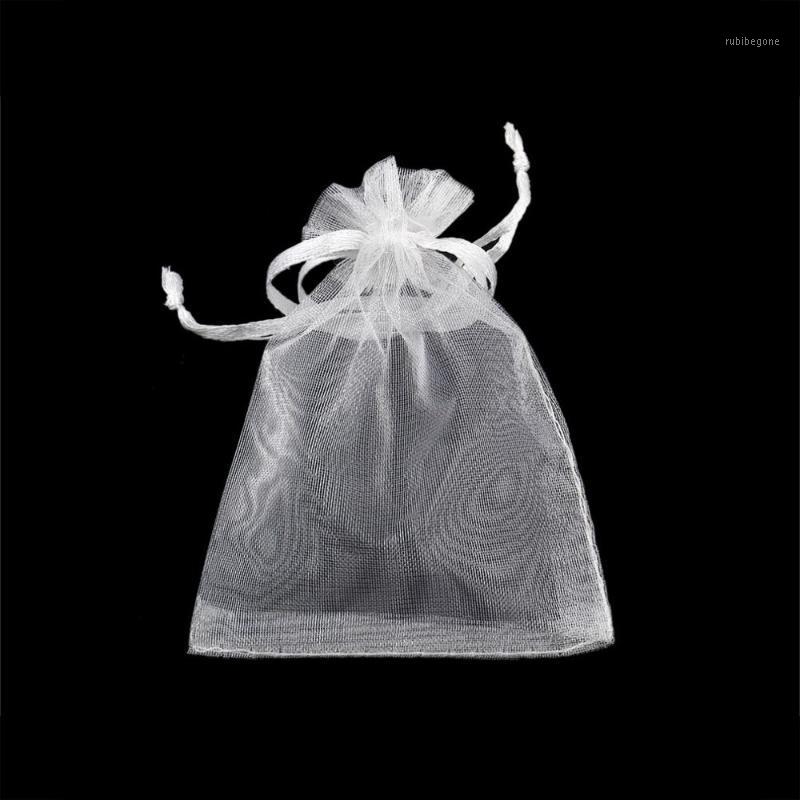 

Wholesale 100pcs/lot Drawable White Small Organza Bags 7x9cm Favor Wedding Christmas Gift Bag Jewelry Packaging Bags & Pouches1