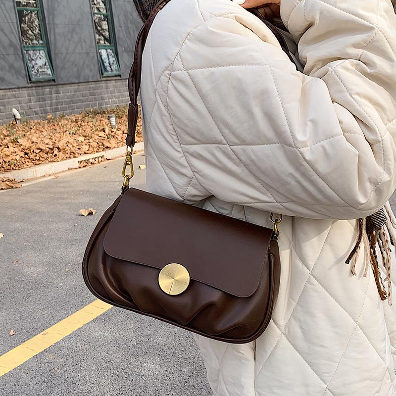 

VeryMe Elegant Soft Leather Women Handbags Daily Mini Female Underarm Bag 2020 Ladies Crossbody Bag Purse sac à main de luxe, Beige