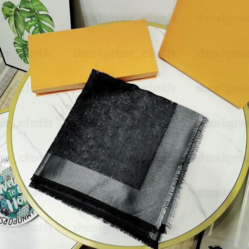 

Wholesale classic scarf Fashion shawl Autumn/Winter Ladies scarf fine silver sparkling silk thread jacquard wool scarf shawl 140*140cm