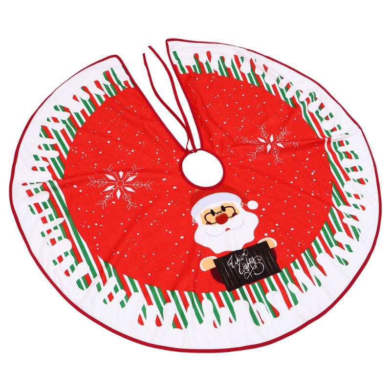 

1pc Christmas Tree Skirt Fashion Exquisite Adorable Tree Apron Cover Carpet for Festive Party