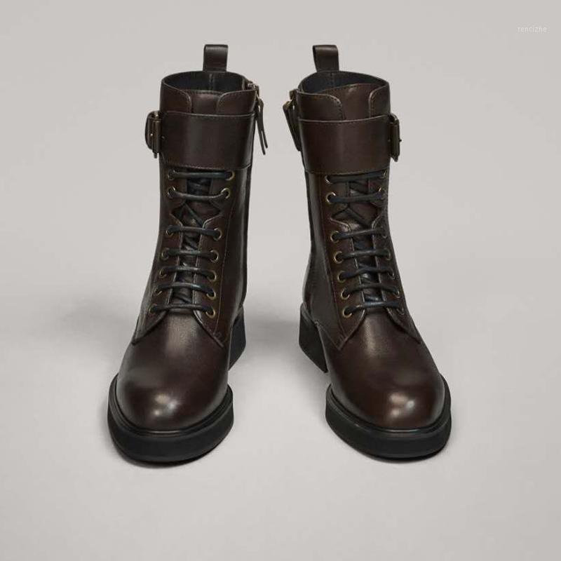 

Brand Designer Women Retro Platform Boots 2021 Chunky Heels Warm Fur Winter Ankle Boots for Women Stylish Side Zip Shoes Woman1, Leather lining black