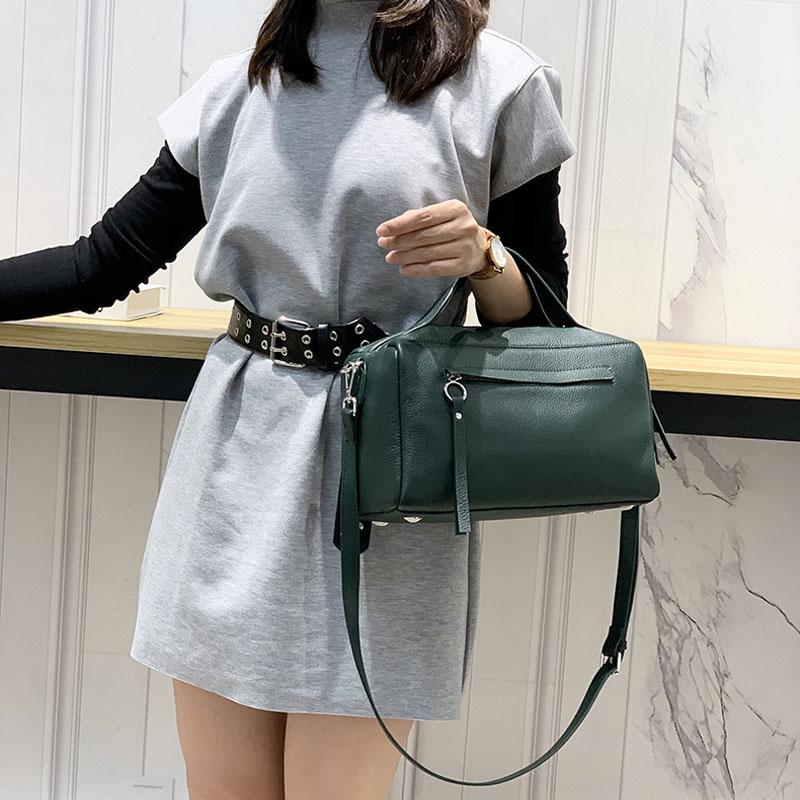 

Quality Women's handbag Genuine Leather Women Bag Luxury Designer Women Leather Handbag Women's bag, Black