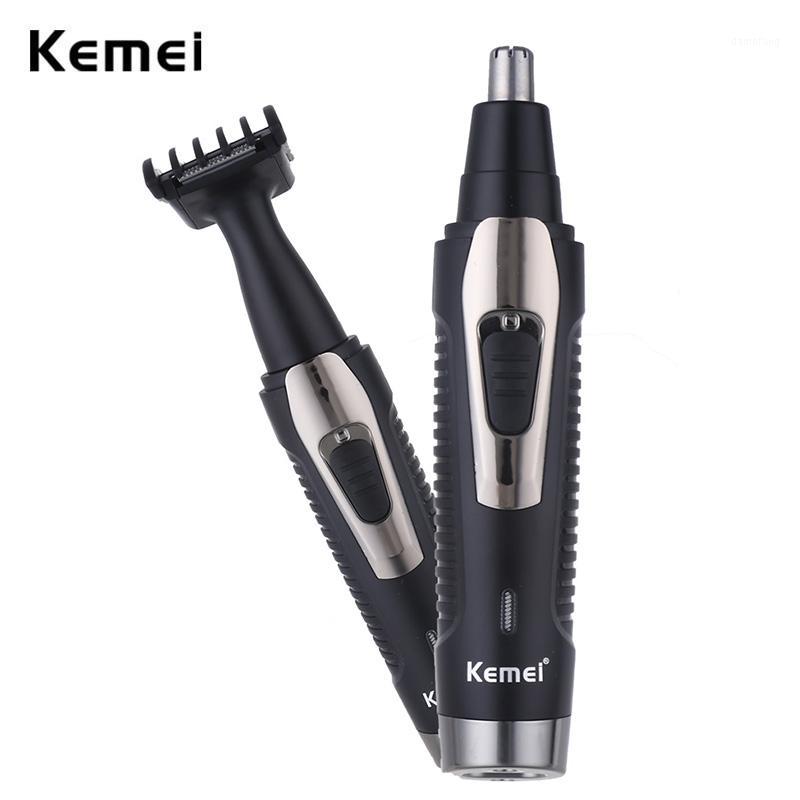 

Kemei 2 in 1 Electric Shaving Nose Ear Hair Trimmer Shaver Trimming Clipper Beard Razor Men Hair Removal Safe Face Care Tool Kit1