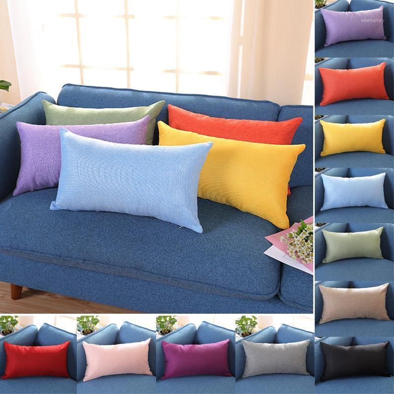 

30x50 Cm Cushion Cover Rectangular Cotton Pillowcase For Nap Pillows Plus Long Sofa Car Lumbar Pillow Pillow Cover valentine1, Dark pink
