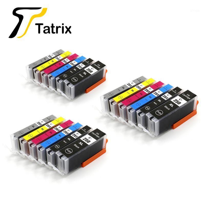 

Tatrix Compatible Ink Cartridge For Canon PGI 250XL PGI-250XL PGI250XL CLI 251 CMY GY MG6320 PIXMA MG5420 MX722 MX922 iP72201