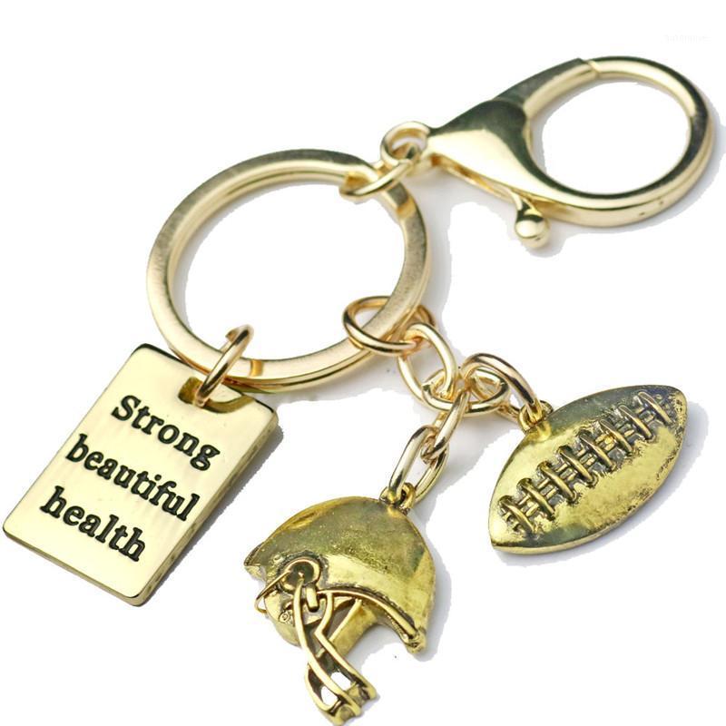 

Football Helmet Charms Keychain Wallet Strong Beautiful Health Key Ring Car Purse Bag Buckle Pendant Women Men Sports Jewelry1