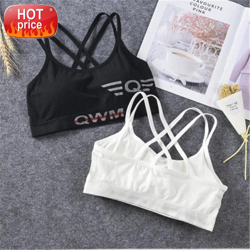 

Sports Top Letters Women Free Size Yoga Top Beauty Back Workout Wear Black White Fitness Girls Sujetadores Deportivos Mujer #Xr0o