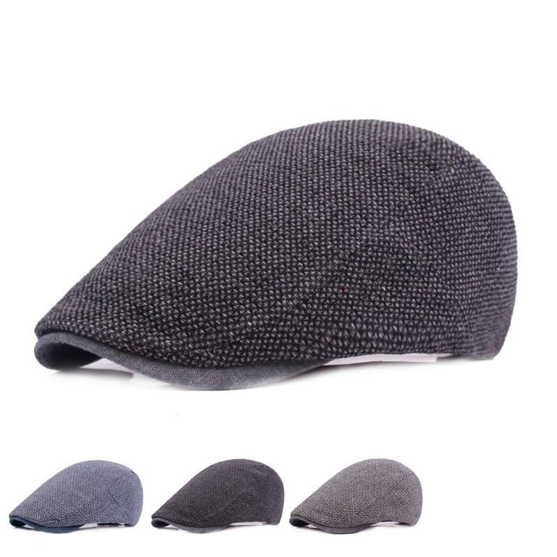 

2020 Unisex Duckbill Caps Summer Beret Caps For Men Women Vintage Boy Cap Cotton Outdoor Hats Brand Sun Hat Wholesale, Black