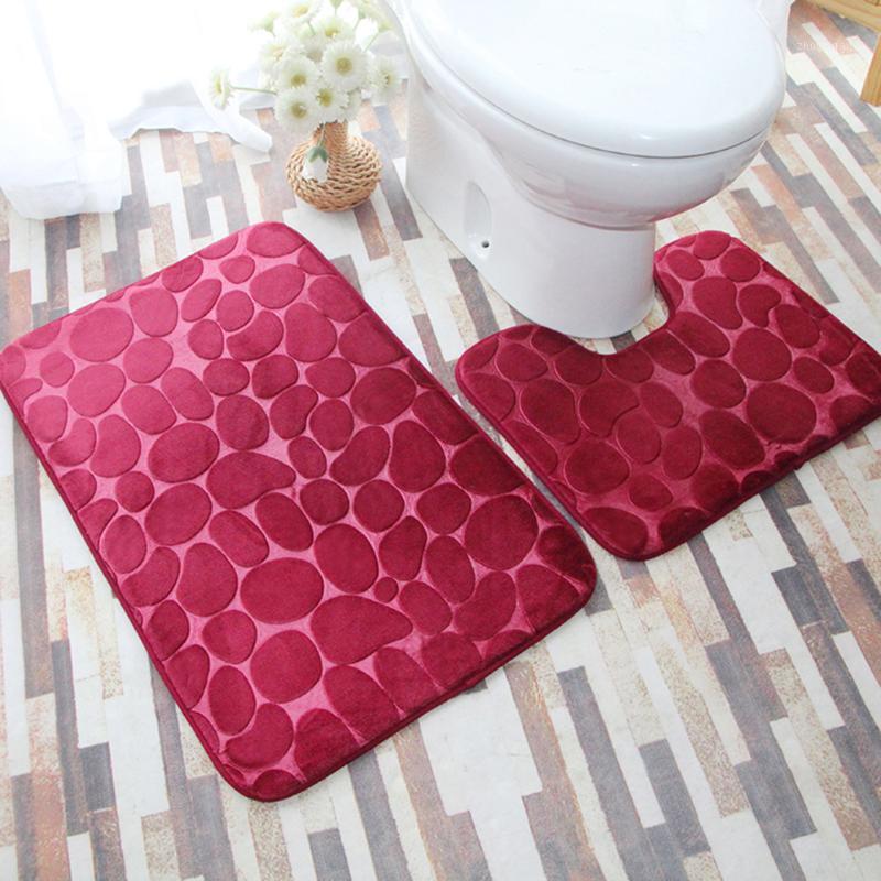 

Bath Mats Toilet Lid Pad Shower Mat Aniti-slip Winter Household Supplies Carpet Seat Rug Cover Bathtub For Bathroom