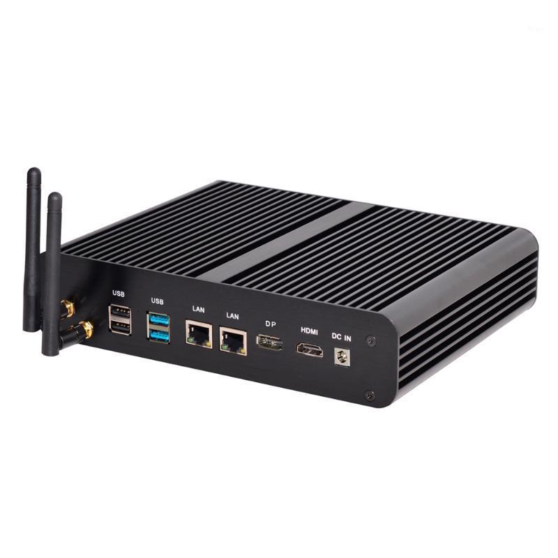

Fanless Mini Computer Intel 6567U Desktop PC 2*DDR4 Msata+M.2 PCIE Micro PC Windows 10 HTPC Nuc VGA DP1