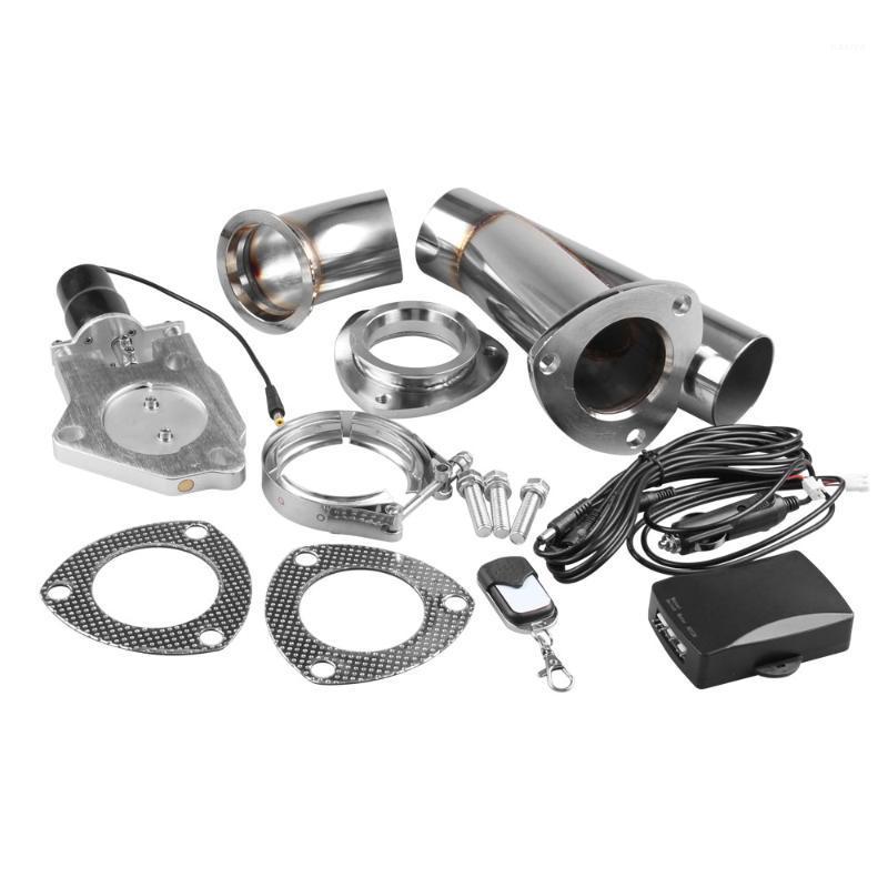 

2.25-3inch Car Exhaust Cutout Kit Exhaust Cut Out Vavle With Remote Control Car Electric Stainless Steel Header Y Pipe1