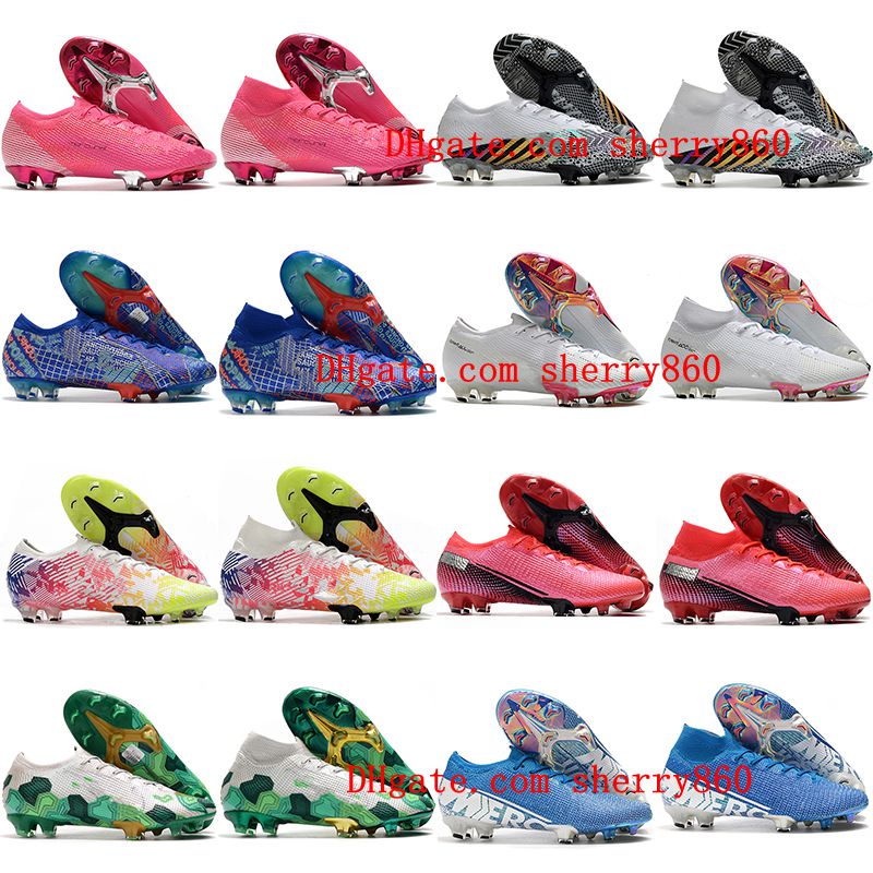 

2021 arrival mens soccer shoes cleats Mercurial Superfly 7 Elite FG kids CR7 neymar ronaldo boys women children football boots, As picture 3