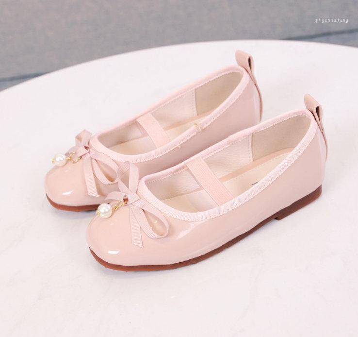 

2020 Spring Autumn Children kids Sandals Flat soft Princess Girls Dance Shoes Girls Sequins Leather Dress Ballet casual shoes1, Red