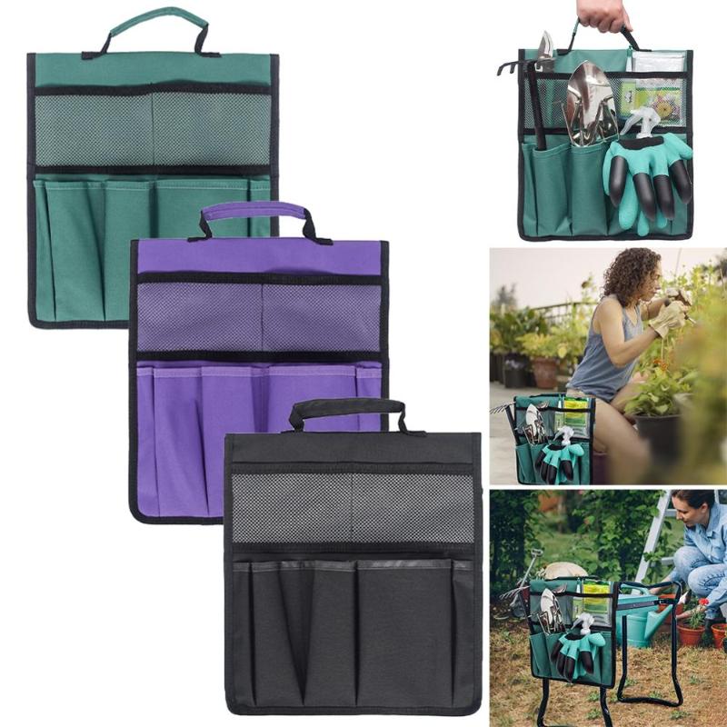

Portable Oxford Garden Kneeler Seat Tool Bag Outdoor Work Cart for Knee Stool Gardening Tools Storage Pouchs Toolkit
