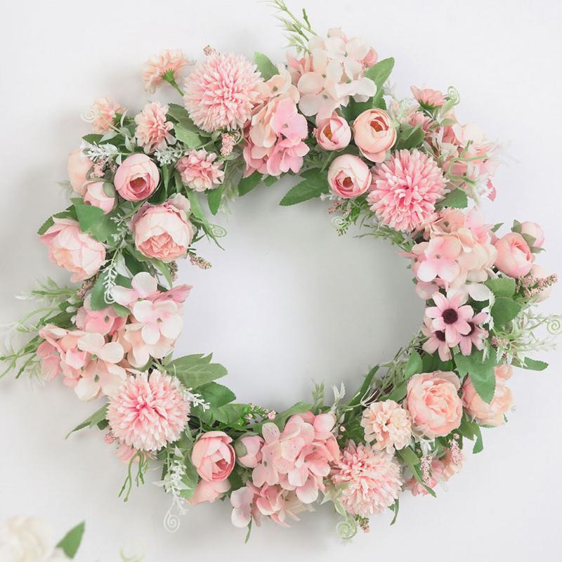

Peony Wreath Flower Wreath Front Door Fall Autumn Wreaths for Wedding Wall Indoor Outdoor Decor 1PC1, A1