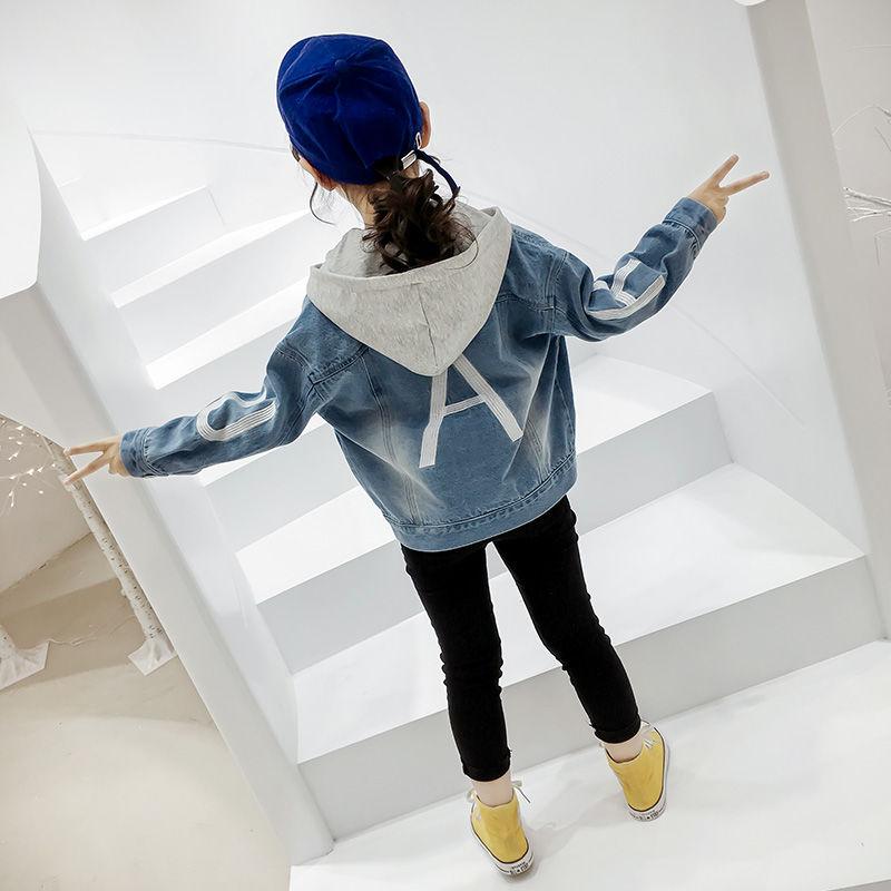 

Baby Girls Jacket 2020 Kids Autumn Spring Outerwear Clothes For Girl Coat Children Jackets fashion 110~160 denim, Denimcoat 1piece
