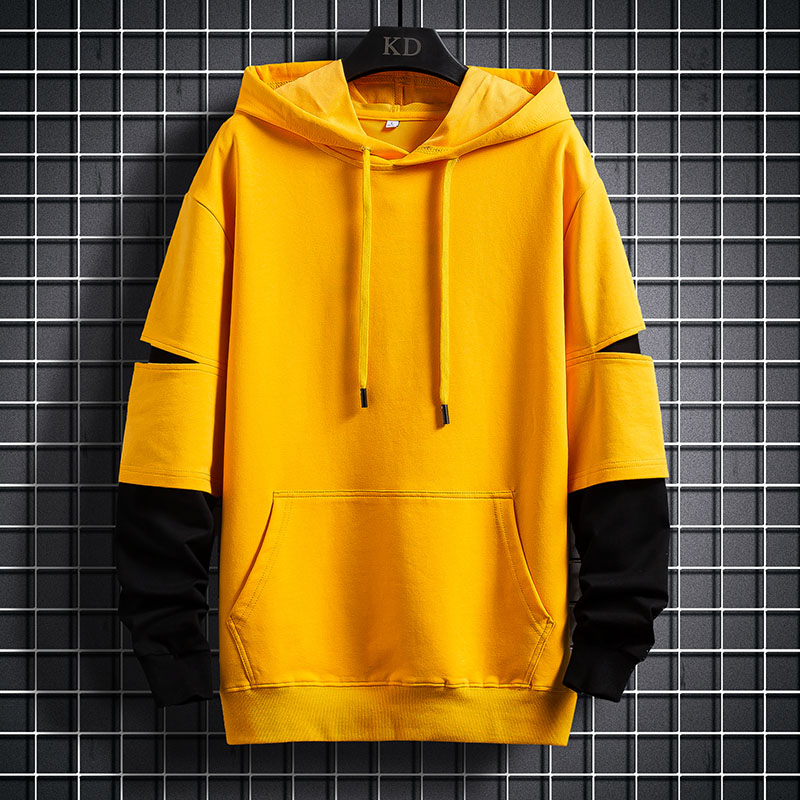 

Crewneck Sweatshirts Men 2020 Oversized Harajuku Japanese Streetwear Hip Hop Yellow Hoodie Men Sweatshirts Hoodies kg-59, Orange