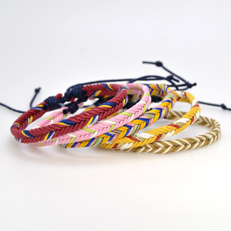 

Top Jewelry Pulseras Romantic Handmade Rope Bracelets for Women Braided Rope String Bracelet