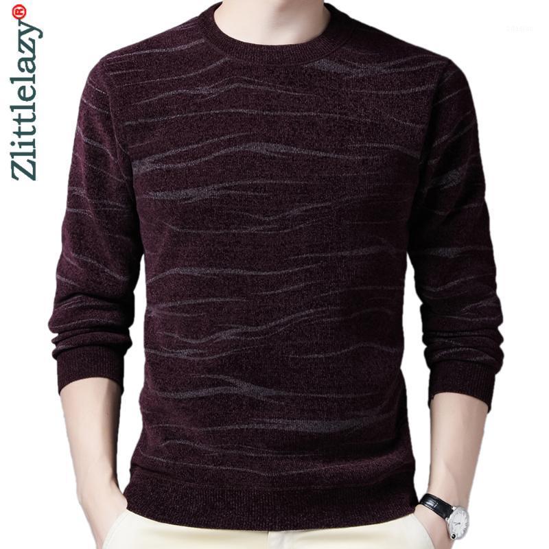 

2020 casual knitted thick sweater men pullover clothing fashion clothes striped knit winter warm mens sweaters pullovers 131011, Black