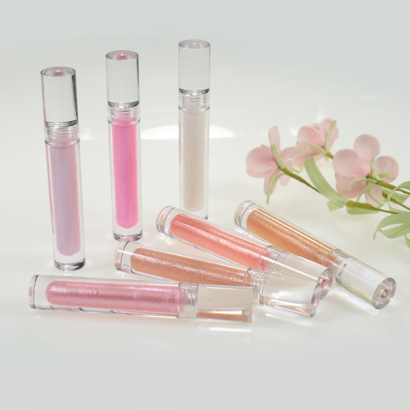 

50PCS/LOT Wholesale Glitter Lip Gloss high Pigment Customize private label Fast Delivery Multi color lipgloss, Chocolate