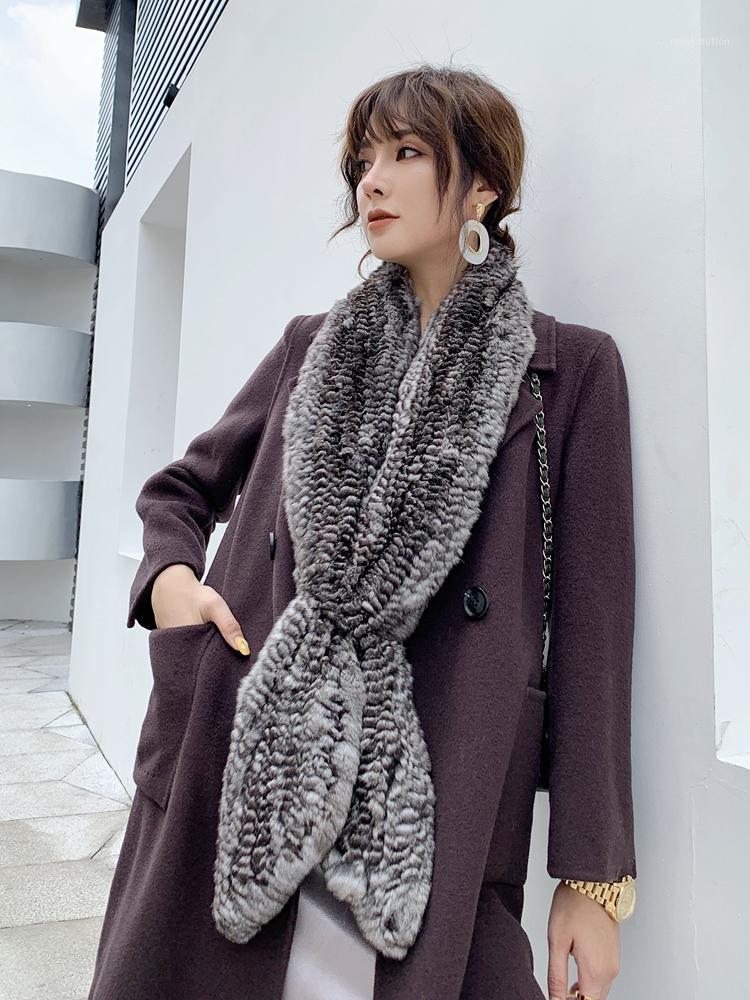 

Chinchilla collar black velvet chestnut fur scarf winter new style fashion scarf Size:165*14cm1