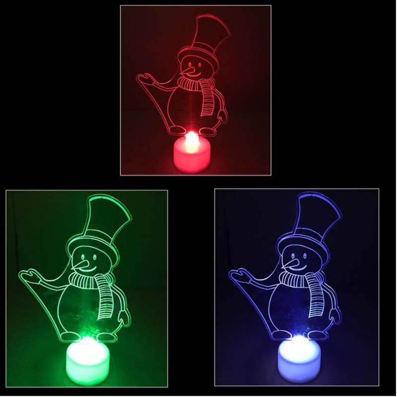 

Colorful LED Decorative lights New Year's products Christmas tree Snowman Santa Claus decorations party supplies Home Decor