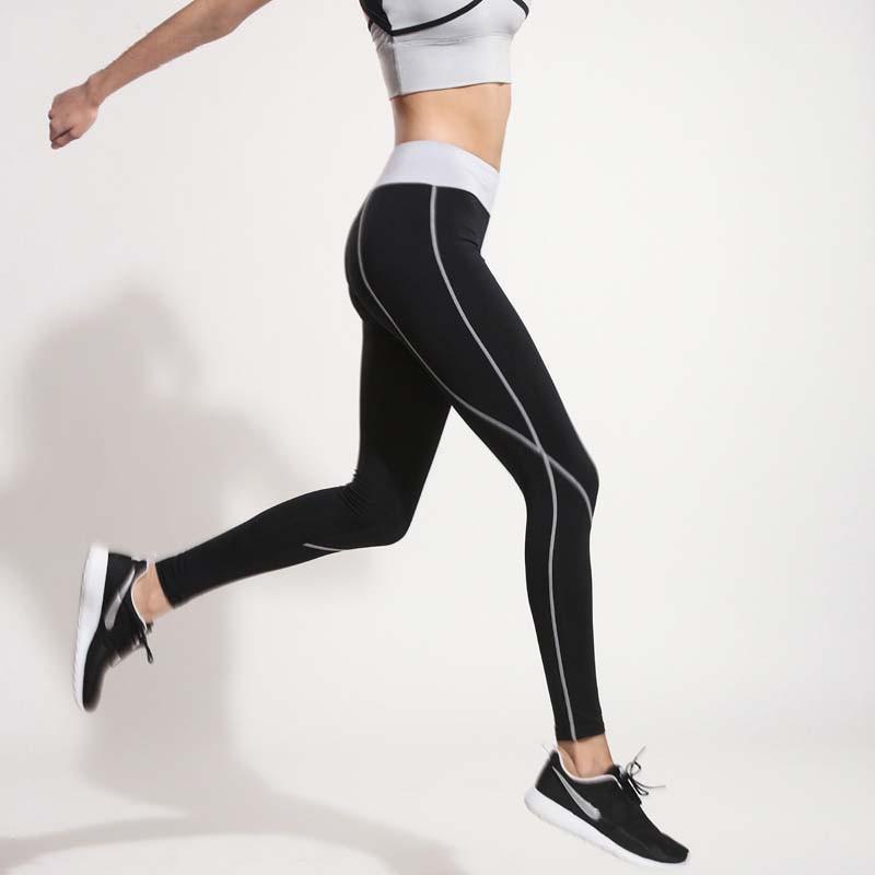 

2020 Sport style fitness women leggings new slim sexy black leggins patchwork skinny ladies clothing sport legging sale P0781, Blue