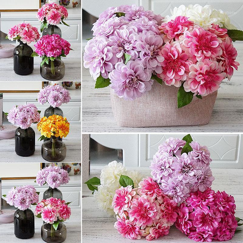 

Bridal Bouquet Simulation Peony Flower 6 Heads Elegant Artificial Paeonia Lactiflora 5 Color Festival Atmosphere Beautiful1, Pink