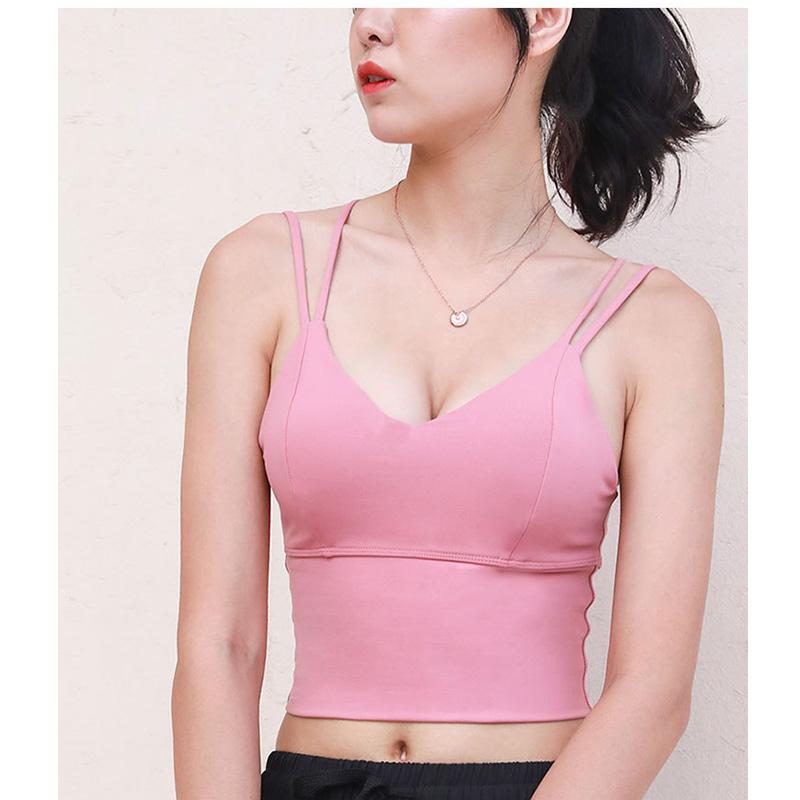 

2020 women's yoga underwear running gym sports shockproof beautiful back bra vest