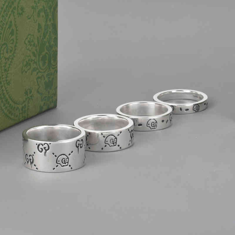 

2022 Latest Factory Wholesale Skull Ring elf ring ghost trend personality ins men's and women's pair of rings