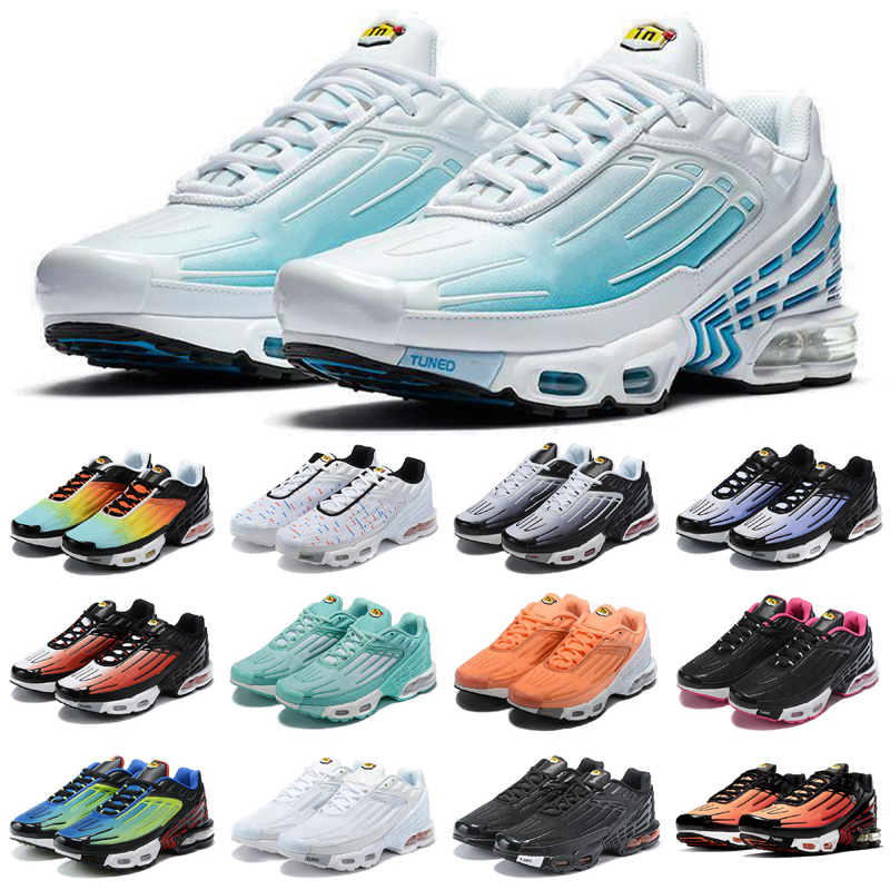 

TN plus se 3 mens running shoes women 3 Tuned triple black white hyper Blue Purple Teal Twist trainers men sports sneaker outdoor, As photo 23