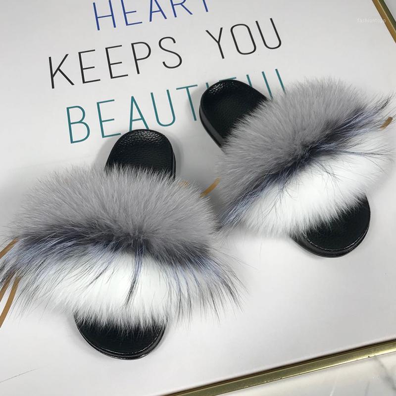 

Fur Slippers Women Fluffy Sliders Real Fur Flip Flops Summer Fashion Home Slippers Hot Sale1