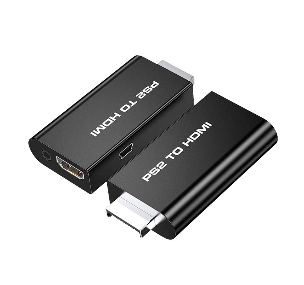 

For PS2 to HDMI Adapter Display Port to HDMI Display Port Male Female Converter Cable Adapter Audio Connector for HDTV PC Play Parts
