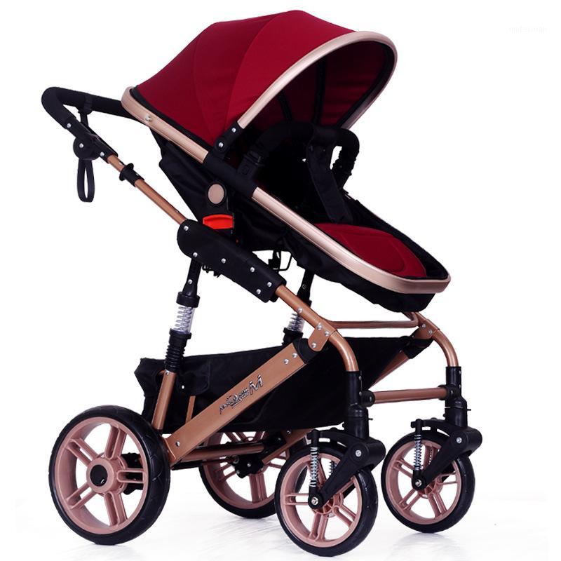 

High Landscape Baby Stroller Travle System Lightweight Folding Baby Carriage 360 Rotation Luxury 0-3 Y Car Seat1