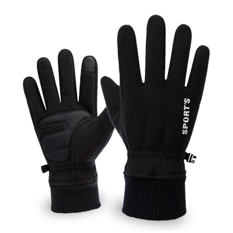 

Winter Men Women Snow Skiing Gloves Full Finger Fleece Warm Gloves Anti Slip Touch Screen Outdoor Sports Cycling