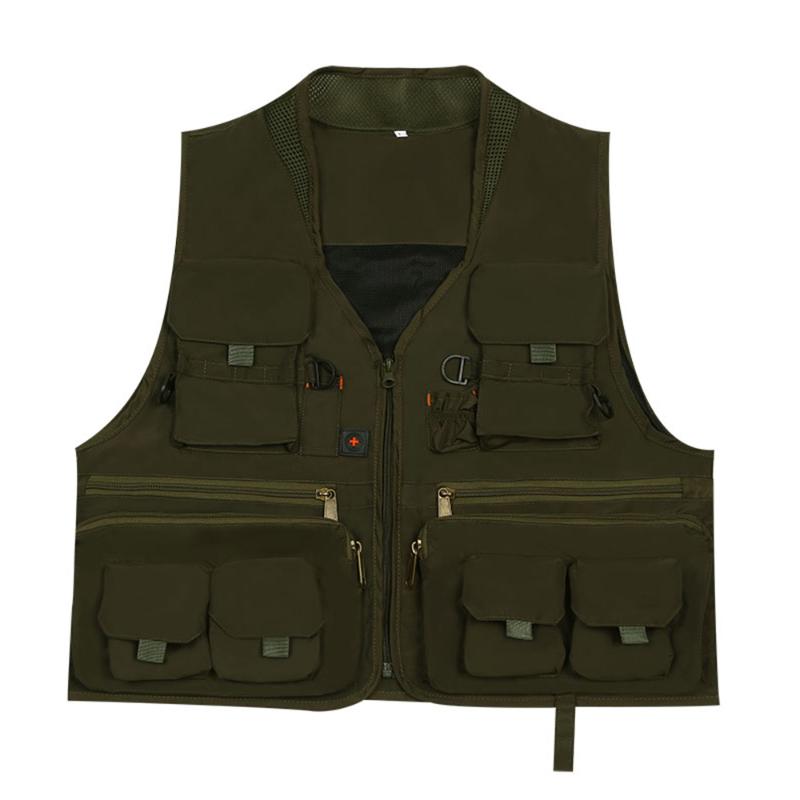 

Quick Dry Fishing Vest Breathable Fishing Jacket with Mesh Lining for Angler, Black